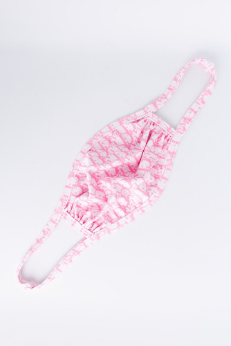 Pink Print Face Mask