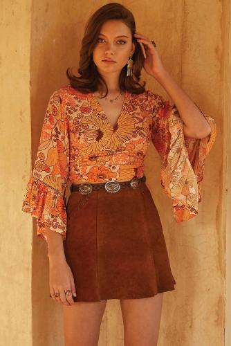 Yellow Geisha Top