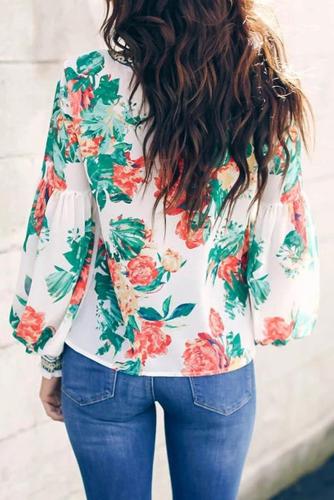 Multicolor Floral Printed Blouse