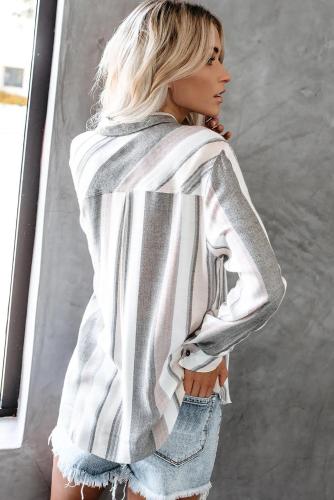White Scenic Route Button Down Top