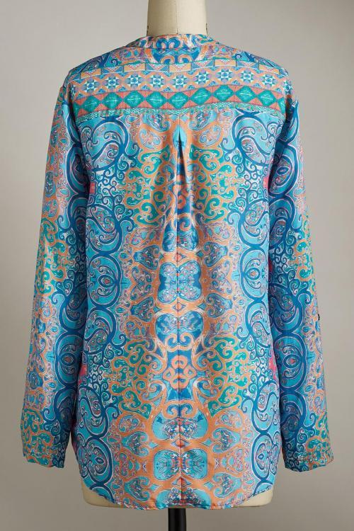 Sky Blue Moroccan Breeze Tunic