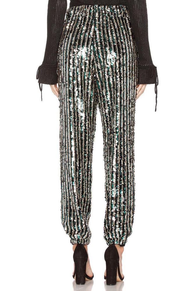 Chic Striped Sequin Pant