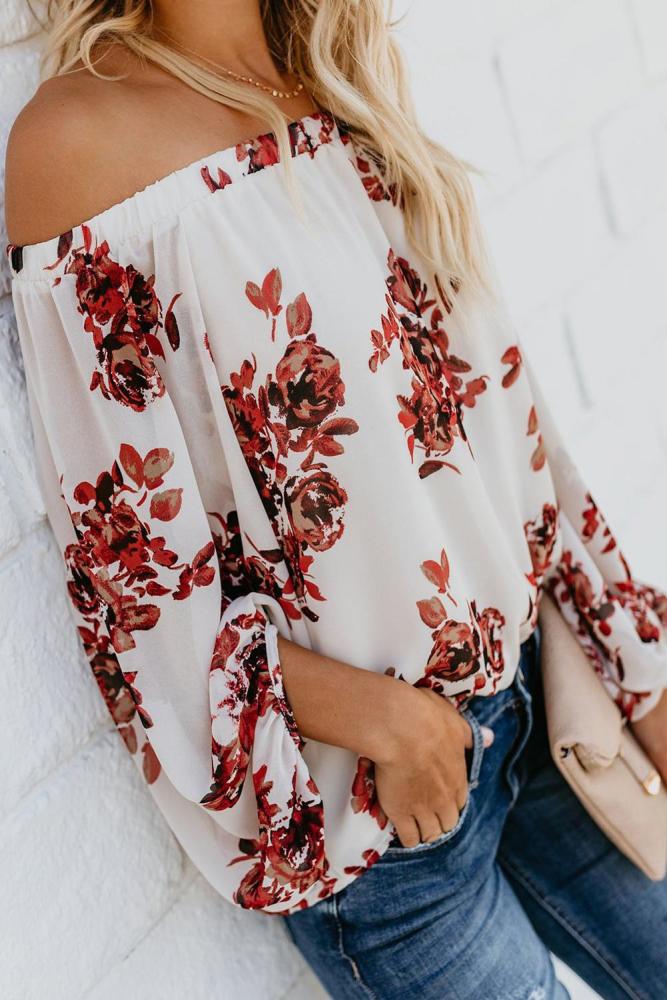 White Wherever You Go Off The Shoulder Top