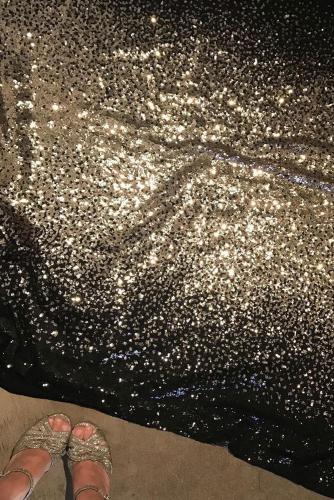 Black&Gold Gradient Sequined Pants