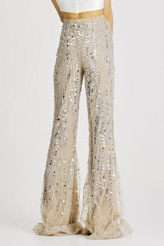 Flare Leg Sequin Pants
