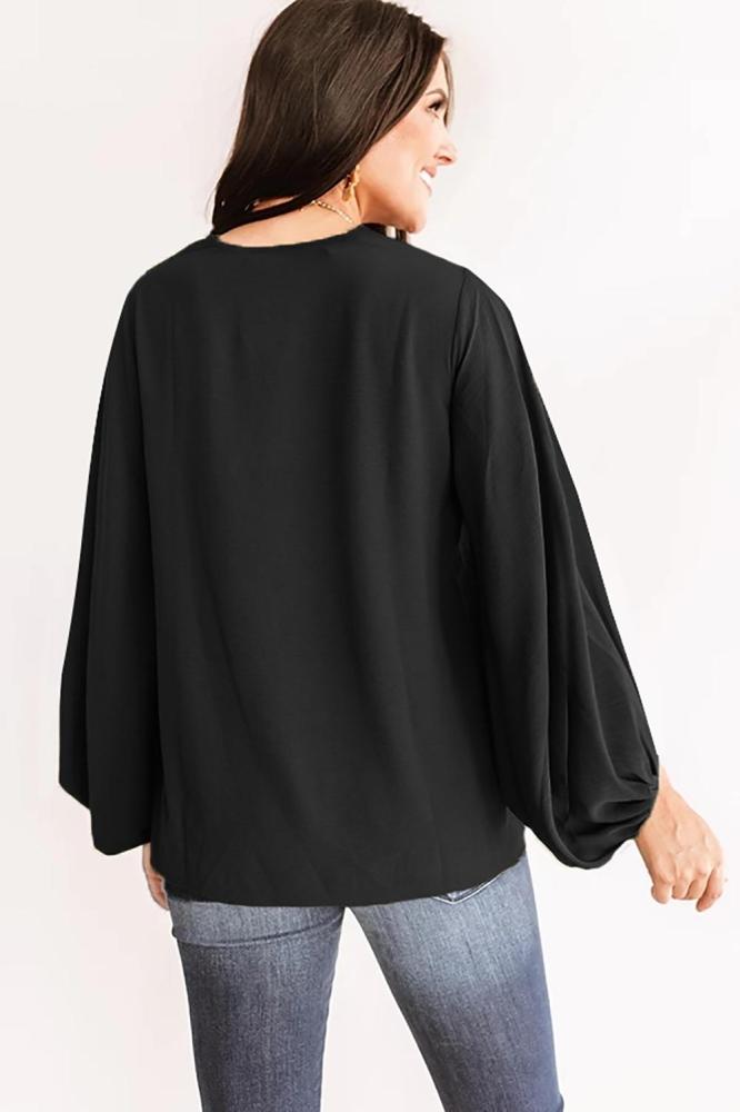 Black Set For Success Shift Top