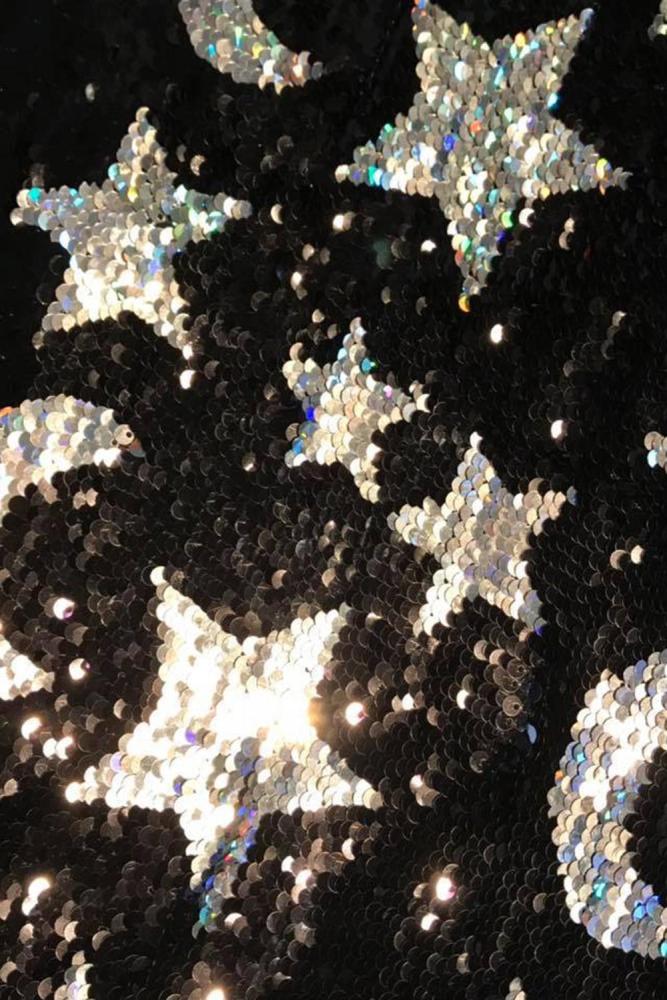 Shining Stars Sequined Flare Pants