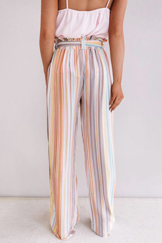 Pink Sweet Skyline Views Stripe Pants