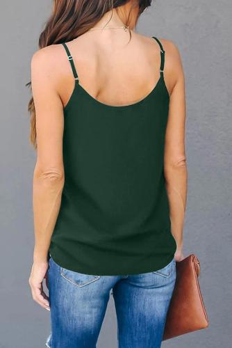 Green Sweet Fling Mesh Tank Top