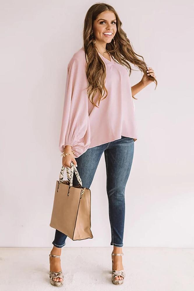 Pink Set For Success Shift Top