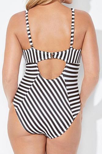 Edge Plunge One Piece Swimsuit