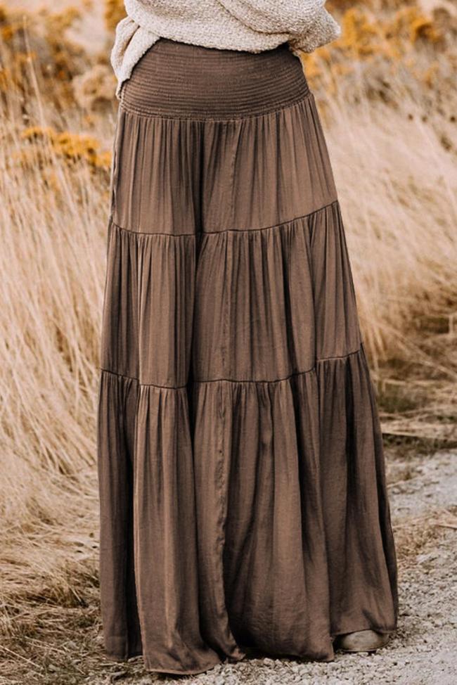 Hocus Pocus Smocked Tiered Maxi Skirt