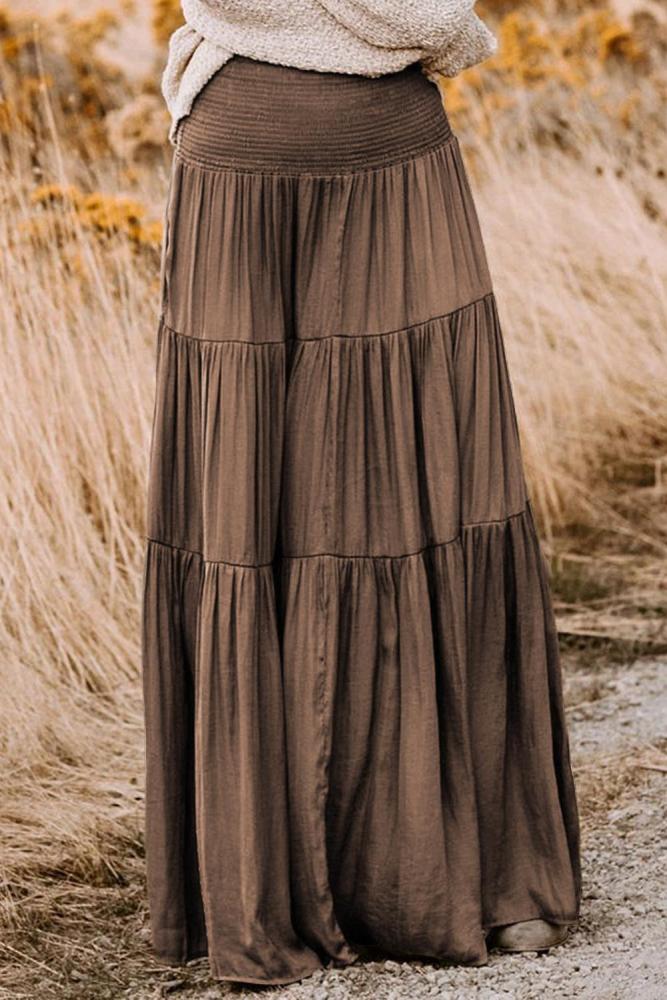 Hocus Pocus Smocked Tiered Maxi Skirt