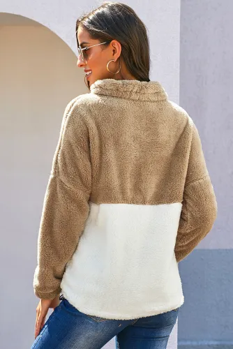 Brown Two Side Story Sweatshirt