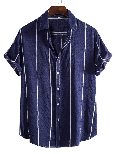 Men's striped print shirt