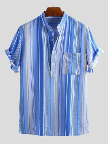 Men's Basic Shirt Collar Cotton Shirts