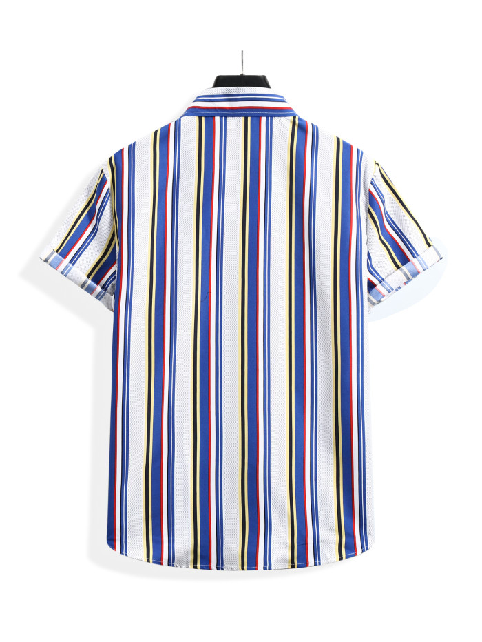 Mens Printed Holiday Short Sleeve Shirts