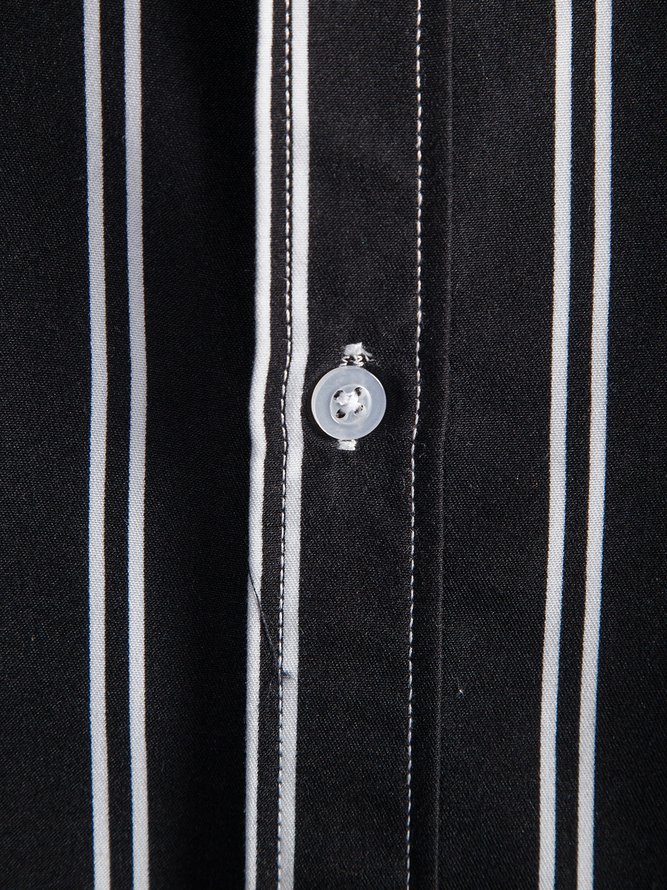 Men's Printed Vintage Striped Shirts