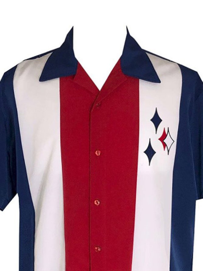 Men's  New Style Short Sleeve Casual Loose Shirt