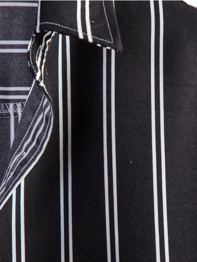 Men's Printed Vintage Striped Shirts