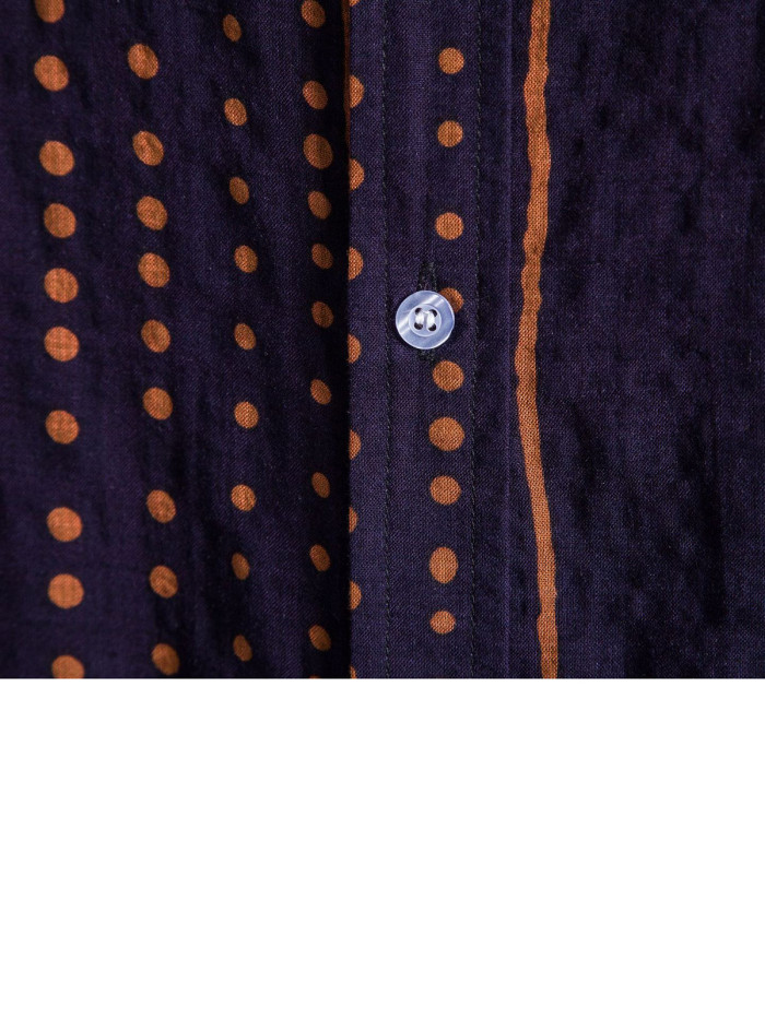 Men's Hawaiian Casual Lapel Striped Shirt