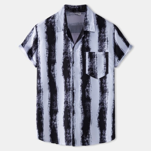 Hawaiian men's printed shirt