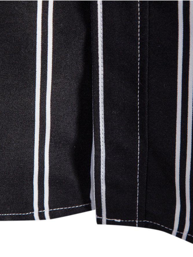 Men's Printed Vintage Striped Shirts