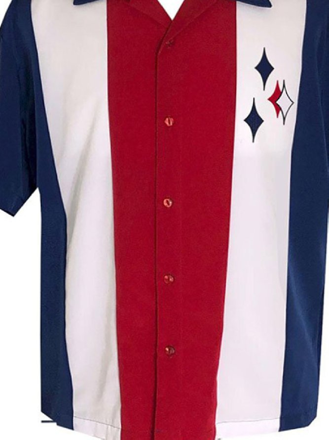 Men's  New Style Short Sleeve Casual Loose Shirt