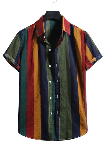 Mens Hawaiian Print Shirt