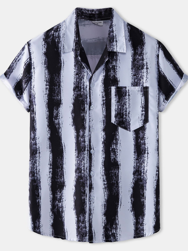 Hawaiian men's printed shirt