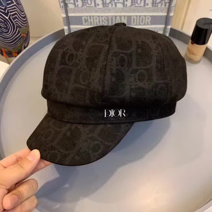20冬季最新专柜款-Dior专柜同款极简高级斜纹纯棉军帽！帽型纯原版开模这款吃土也要入手，必须自留