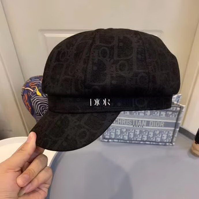20冬季最新专柜款-Dior专柜同款极简高级斜纹纯棉军帽！帽型纯原版开模这款吃土也要入手，必须自留