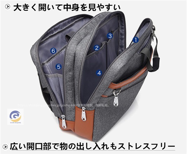 ビジネスバッグ メンズ ブリーフケース リュック 大容量 トートバッグ 就活 軽量 通勤 出張 旅行  鞄 カバン