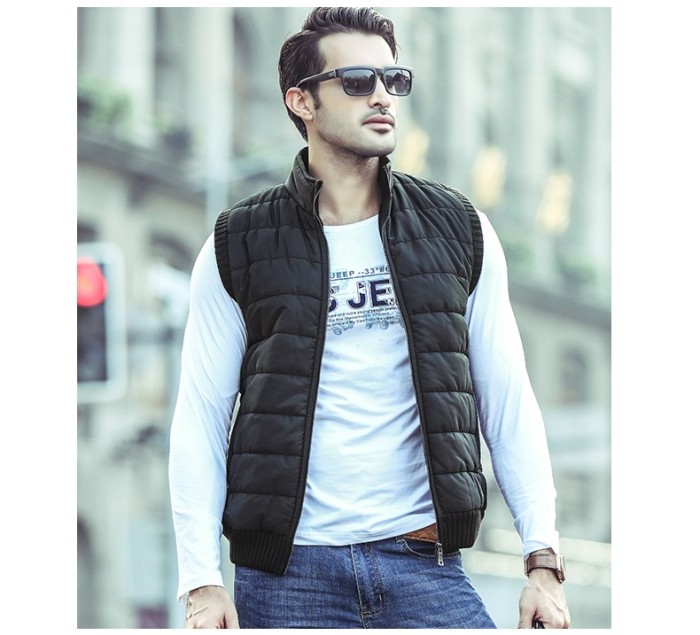ダウンベスト中綿ベスト カジュアル デニムベストメンズ 秋冬　ペアベスト ペアカップルベスト ダウンベスト