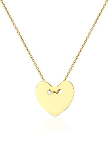 925 Sterling Silver Heart Minimalist Necklace