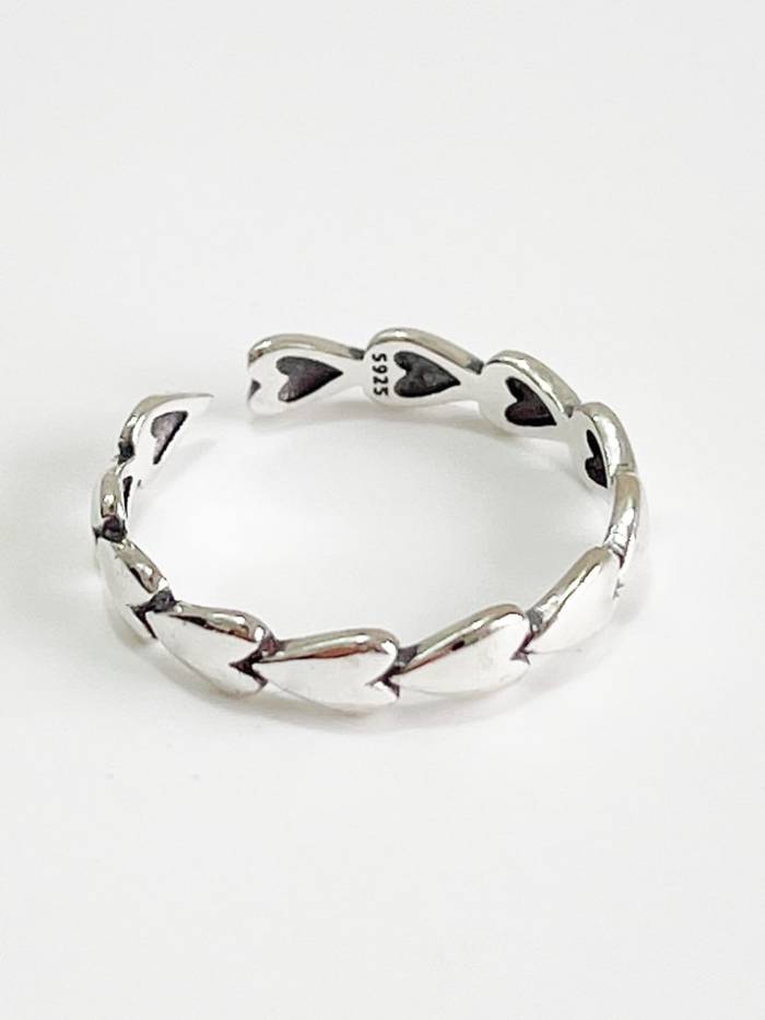 925 Sterling Silver Irregular Vintage Band Ring