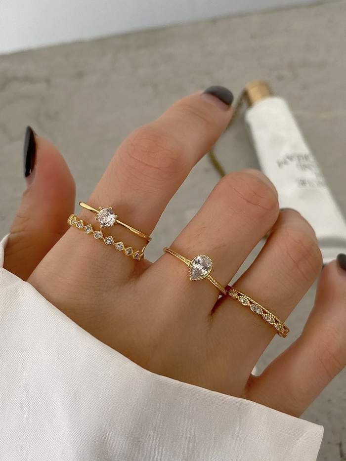 925 Sterling Silver Bead Geometric Vintage Band Ring