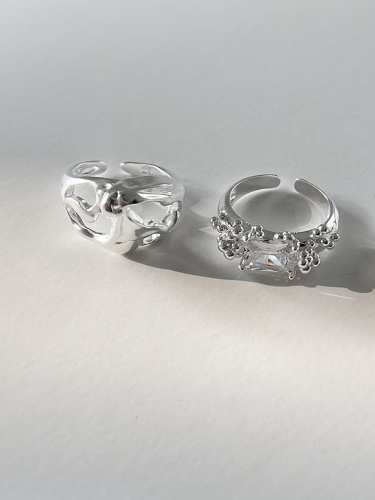 925 Sterling Silver Irregular Vintage Band Ring