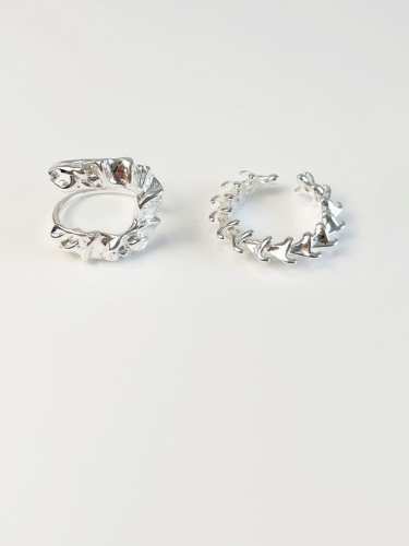925 Sterling Silver Irregular Vintage Band Ring