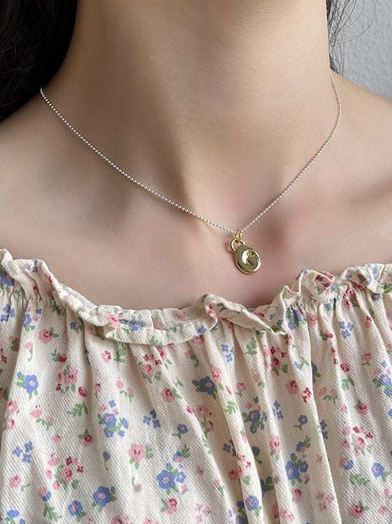925 Sterling Silver Irregular Minimalist Necklace