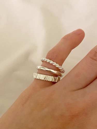925 Sterling Silver Smooth Free Size Ring