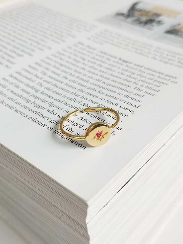 925 Sterling Silver Medallion Classic Stackable Ring