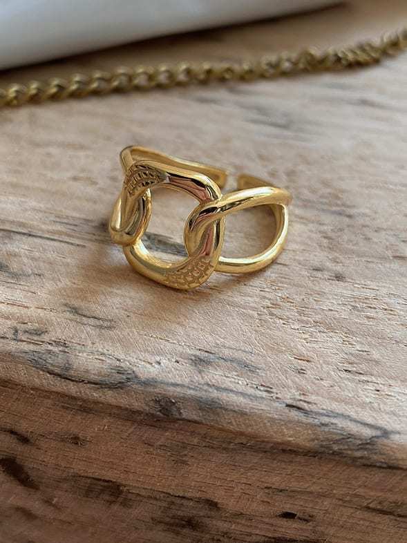 925 Sterling Silver Hollow Geometric Vintage Band Ring