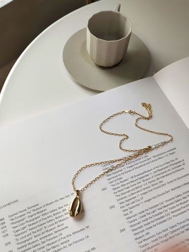 925 Sterling Silver Nordic shell pendant Necklace