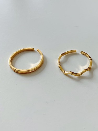 925 Sterling Silver Smooth Round Minimalist Free Size Ring