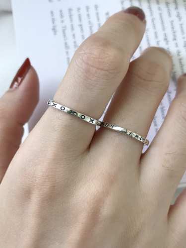 925 Sterling Silver Letter Vintage Signet Ring