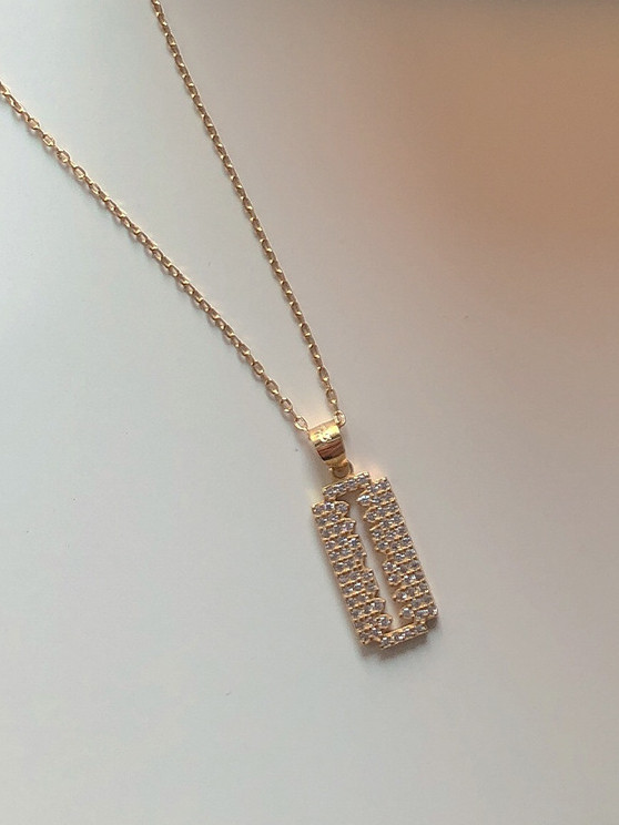 925 Sterling Silver With Gold Plated Personality Cross Coconut tree  Necklaces