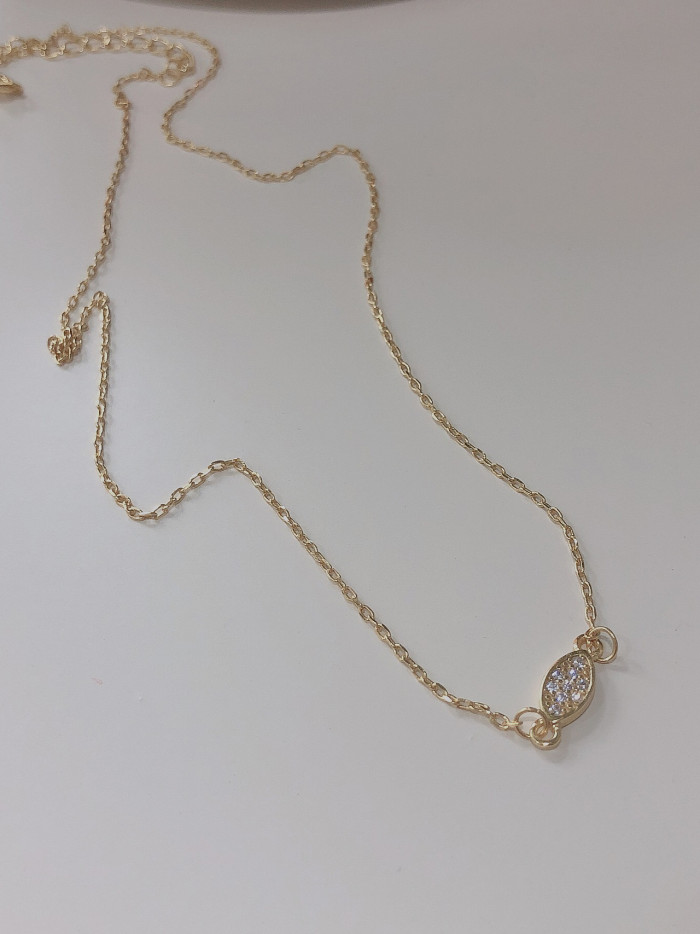 925 Sterling Silver With Gold Plated Simplistic Heart Necklaces