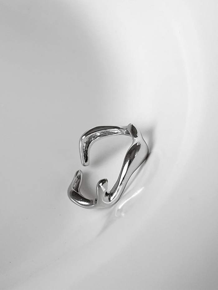 925 Sterling Silver Irregular Vintage Band Ring