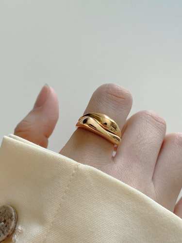 925 Sterling Silver Irregular Minimalist Band Ring